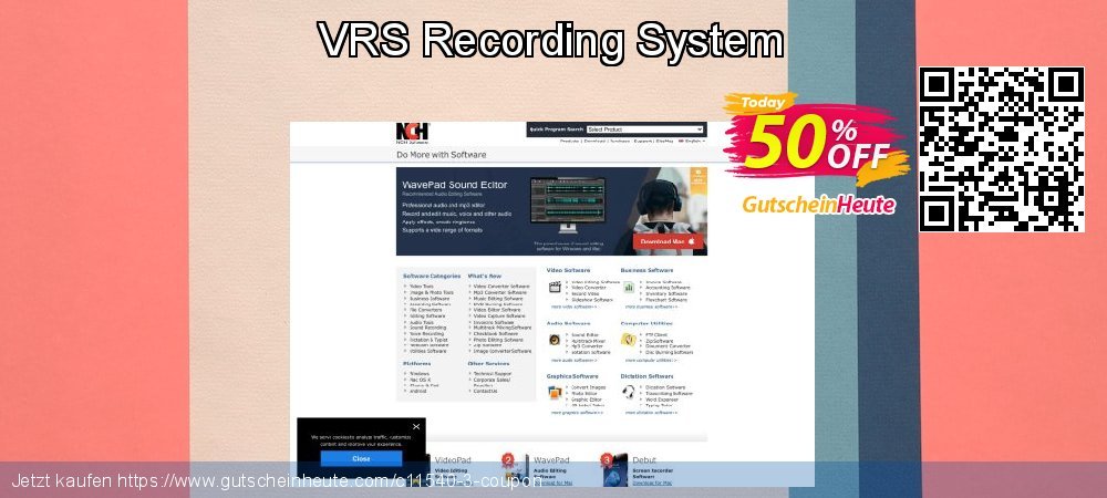 VRS Recording System ausschließlich Preisnachlass Bildschirmfoto