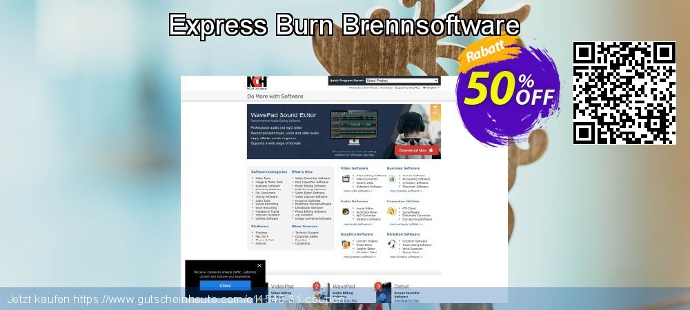 Express Burn Brennsoftware erstaunlich Verkaufsförderung Bildschirmfoto