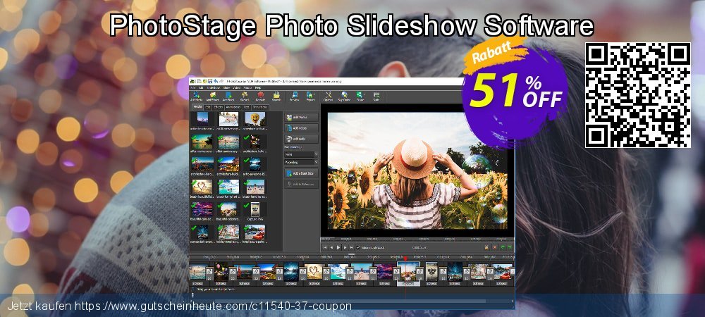 PhotoStage Photo Slideshow Software super Beförderung Bildschirmfoto
