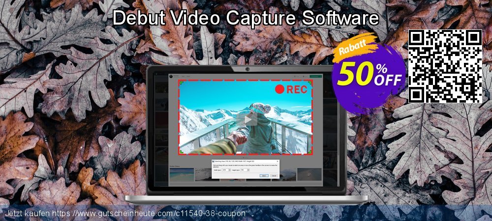 Debut Video Capture Software wunderschön Sale Aktionen Bildschirmfoto