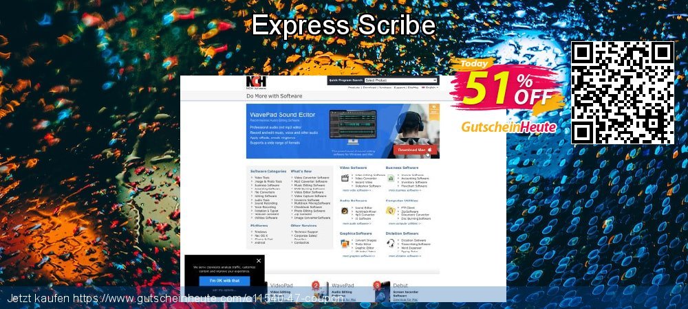 Express Scribe faszinierende Disagio Bildschirmfoto