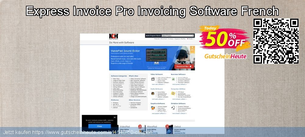 Express Invoice Pro Invoicing Software French umwerfenden Außendienst-Promotions Bildschirmfoto
