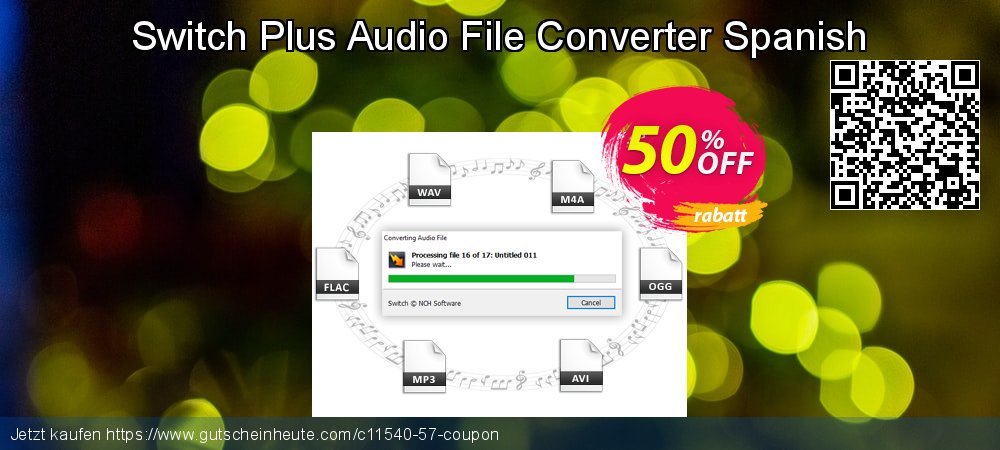 Switch Plus Audio File Converter Spanish uneingeschränkt Ermäßigungen Bildschirmfoto