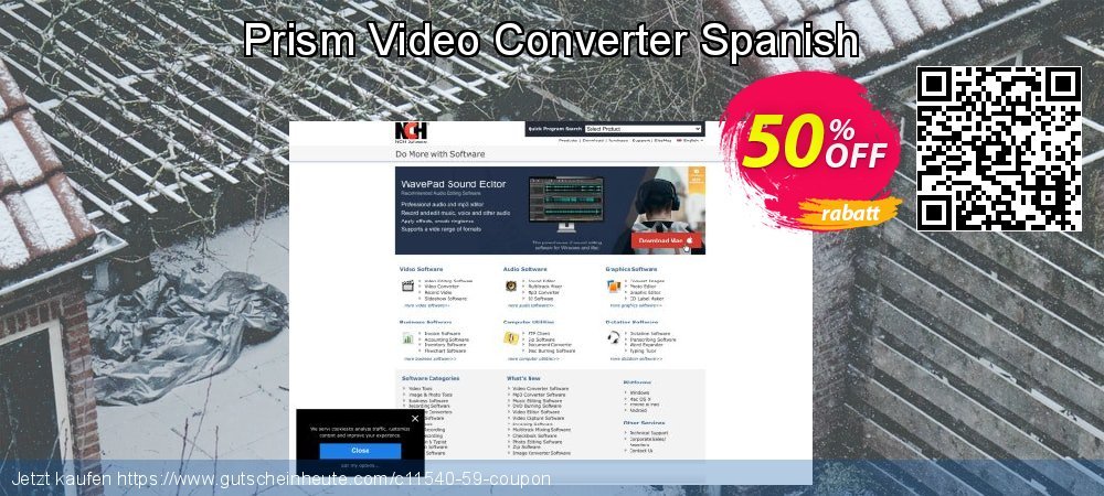 Prism Video Converter Spanish ausschließenden Angebote Bildschirmfoto