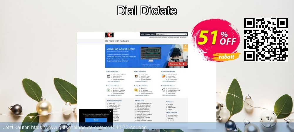 Dial Dictate überraschend Sale Aktionen Bildschirmfoto