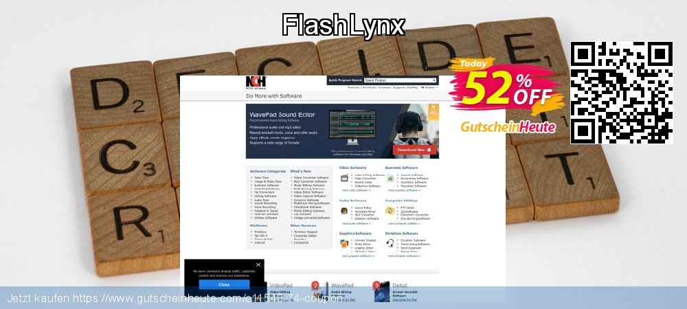 FlashLynx verwunderlich Ermäßigungen Bildschirmfoto