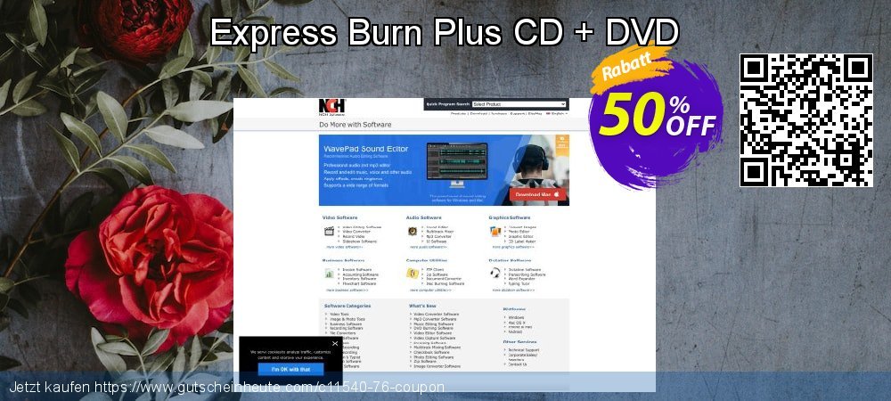 Express Burn Plus CD + DVD Exzellent Angebote Bildschirmfoto
