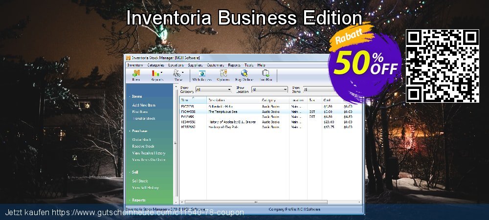 Inventoria Business Edition faszinierende Nachlass Bildschirmfoto