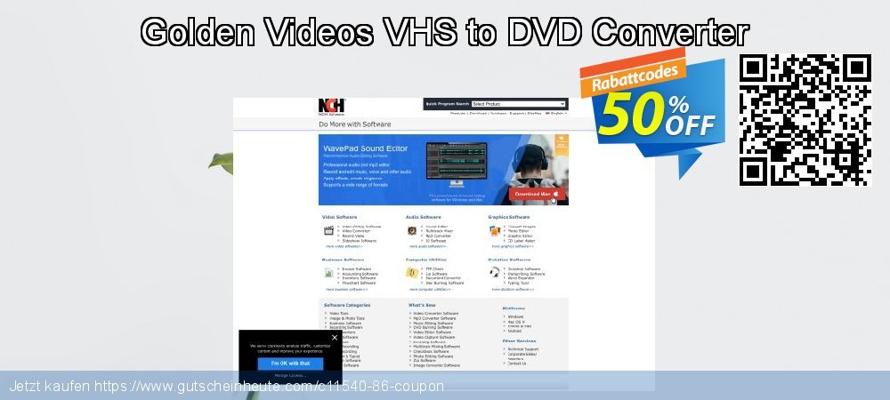 Golden Videos VHS to DVD Converter klasse Preisnachlass Bildschirmfoto