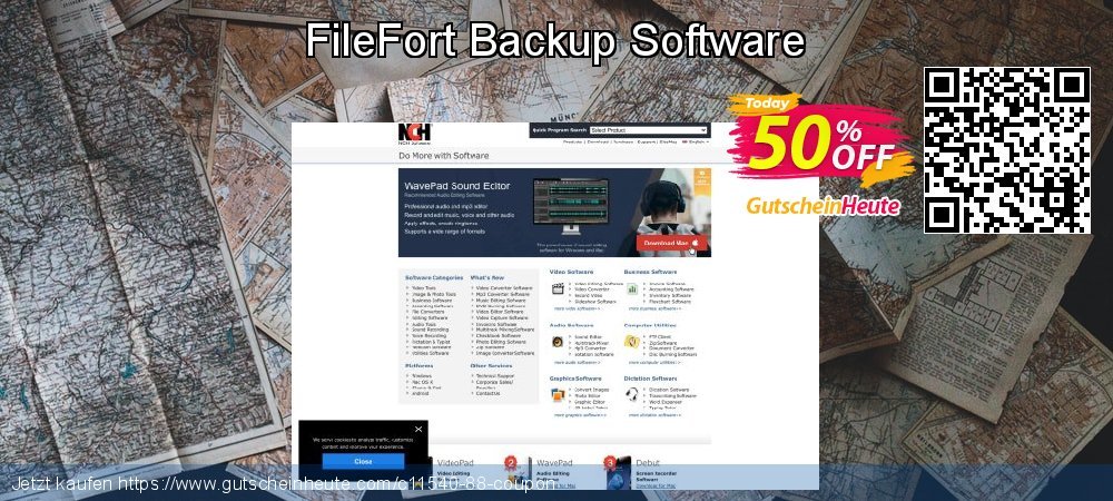 FileFort Backup Software uneingeschränkt Beförderung Bildschirmfoto