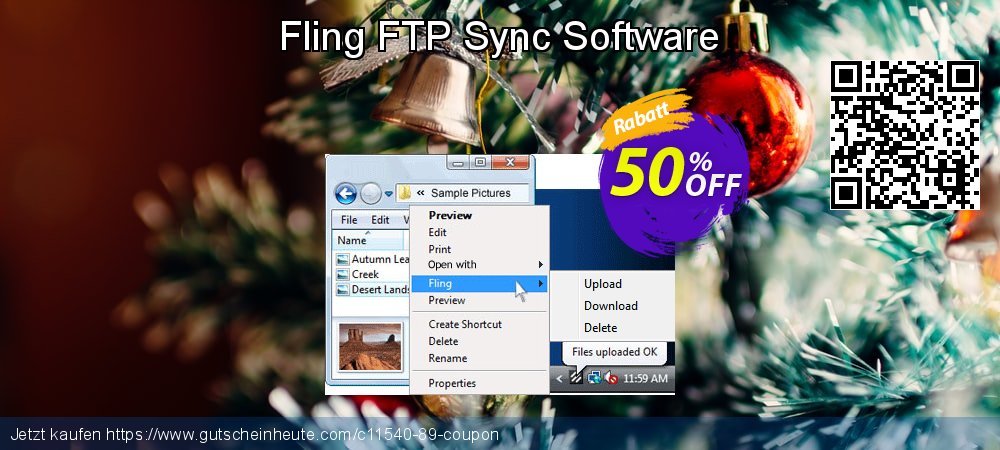 Fling FTP Sync Software ausschließlich Sale Aktionen Bildschirmfoto