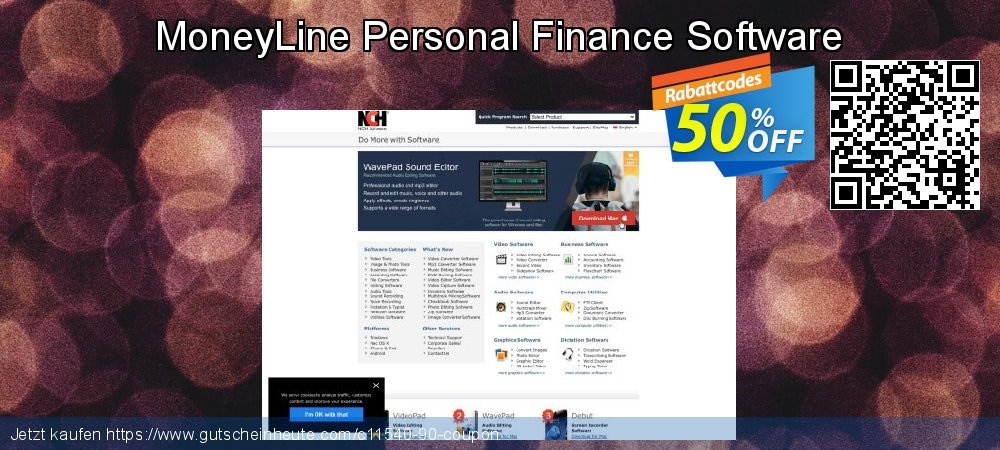 MoneyLine Personal Finance Software ausschließenden Rabatt Bildschirmfoto