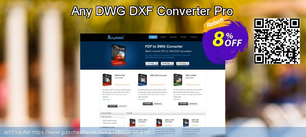 Any DWG DXF Converter Pro umwerfende Promotionsangebot Bildschirmfoto
