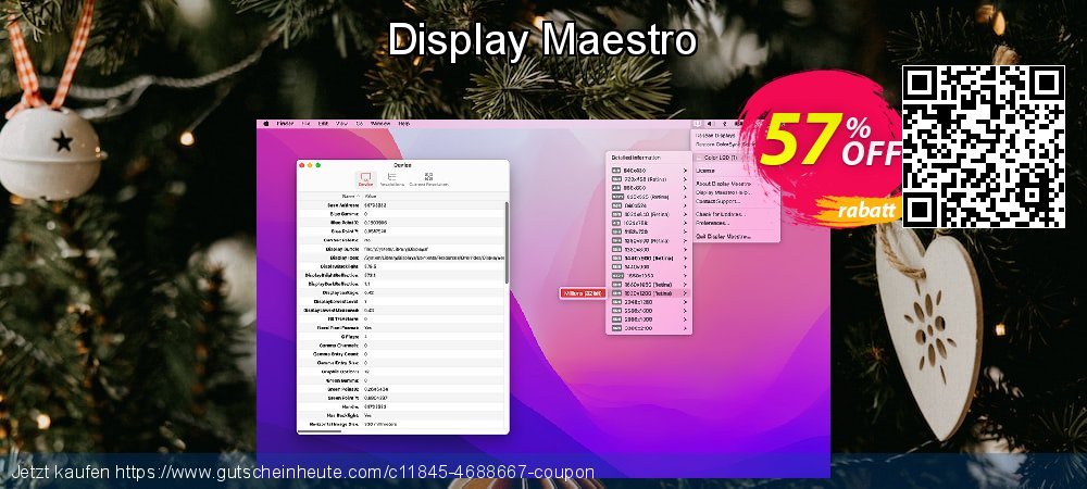 Display Maestro Exzellent Preisnachlässe Bildschirmfoto