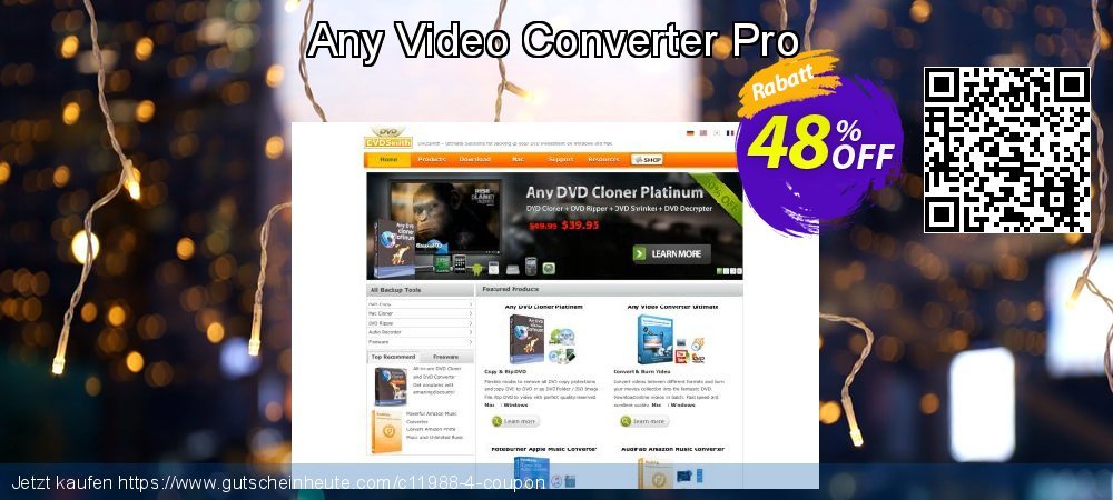 Any Video Converter Pro toll Diskont Bildschirmfoto