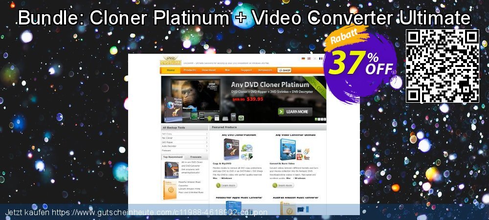 Bundle: Cloner Platinum + Video Converter Ultimate wunderschön Diskont Bildschirmfoto