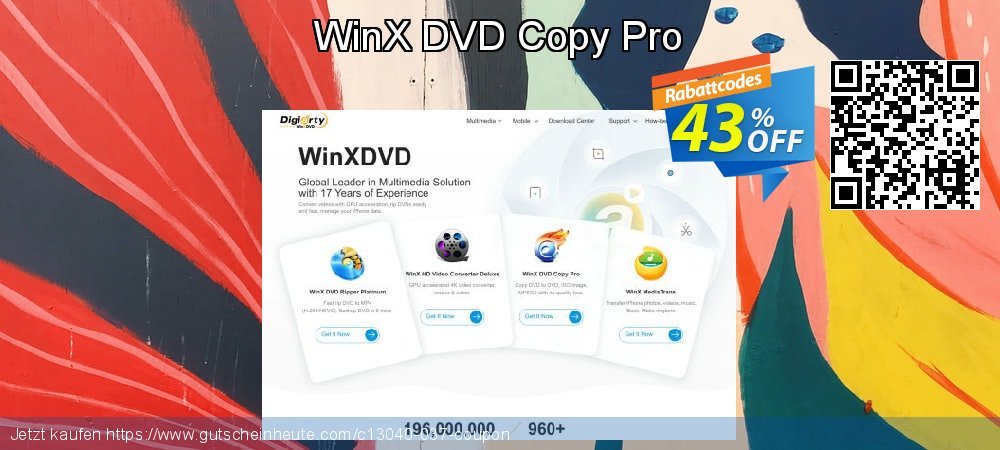 WinX DVD Copy Pro faszinierende Nachlass Bildschirmfoto
