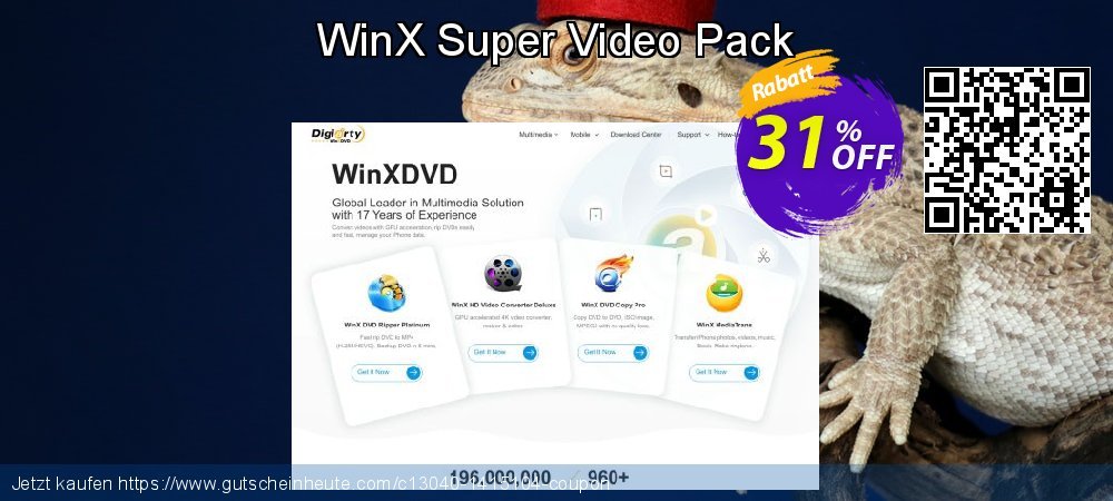 WinX Super Video Pack umwerfende Rabatt Bildschirmfoto