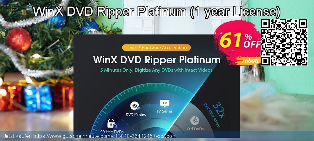 WinX DVD Ripper Platinum - 1 year License  umwerfende Disagio Bildschirmfoto