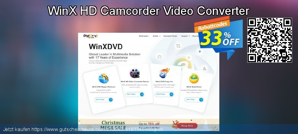WinX HD Camcorder Video Converter genial Nachlass Bildschirmfoto