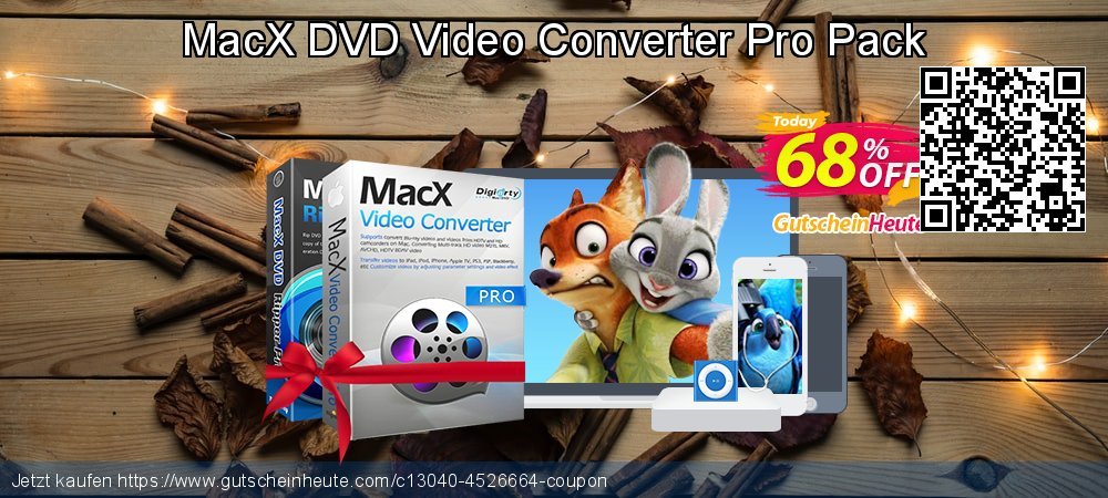 MacX DVD Ripper + Video Converter Pro Pack unglaublich Ermäßigung Bildschirmfoto