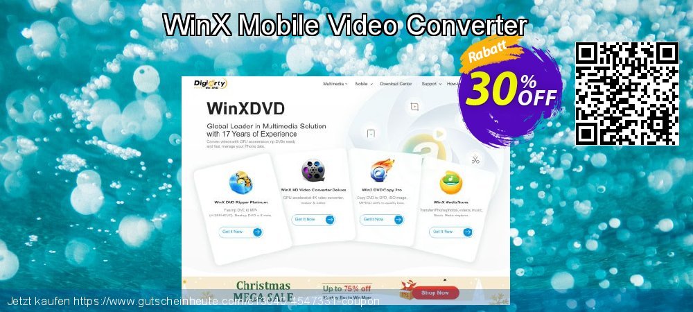 WinX Mobile Video Converter atemberaubend Außendienst-Promotions Bildschirmfoto