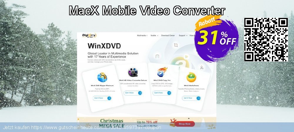 MacX Mobile Video Converter super Preisreduzierung Bildschirmfoto