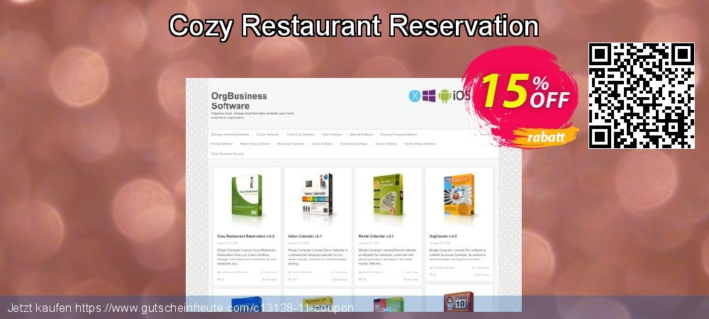 Cozy Restaurant Reservation besten Verkaufsförderung Bildschirmfoto