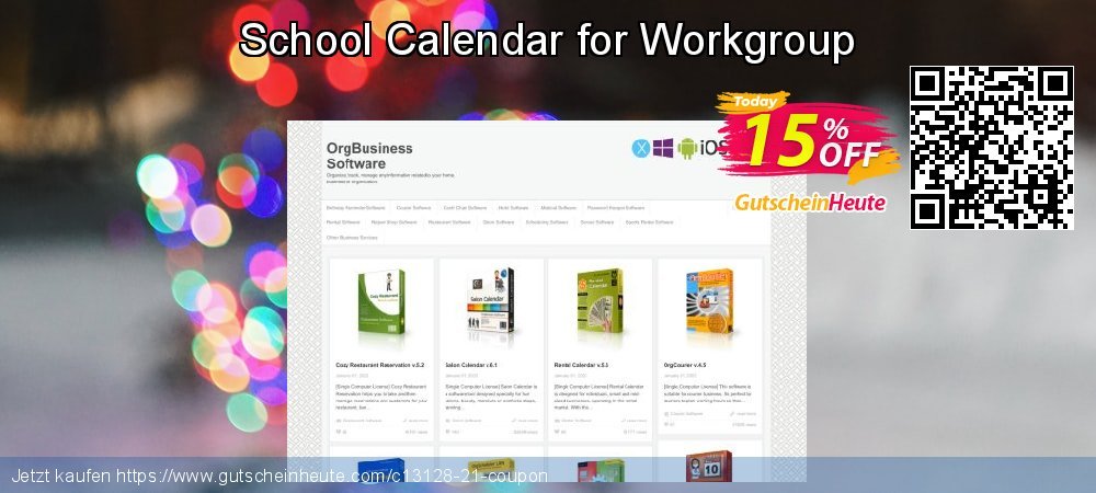 School Calendar for Workgroup verblüffend Preisnachlässe Bildschirmfoto