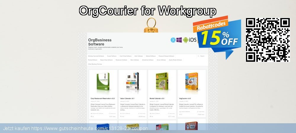 OrgCourier for Workgroup überraschend Promotionsangebot Bildschirmfoto