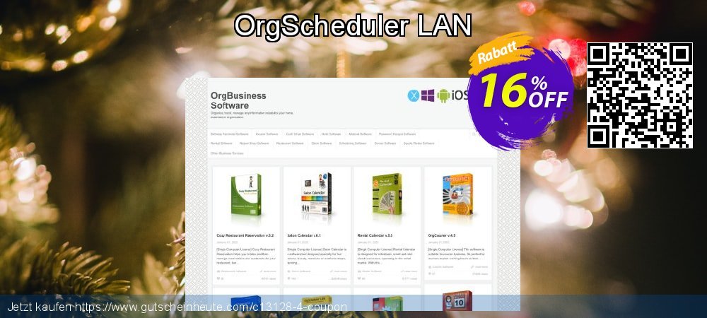OrgScheduler LAN atemberaubend Sale Aktionen Bildschirmfoto