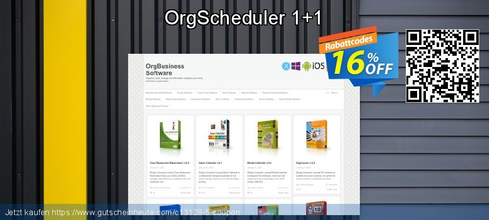 OrgScheduler 1+1 super Rabatt Bildschirmfoto
