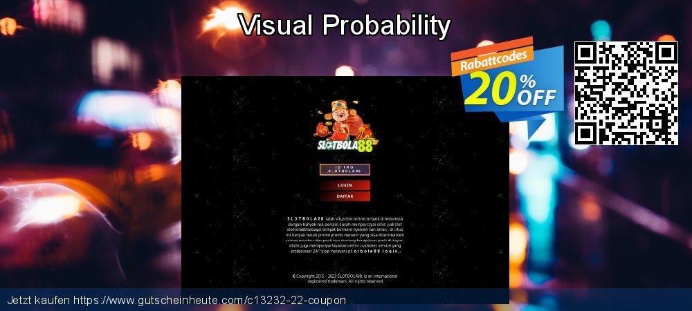Visual Probability klasse Sale Aktionen Bildschirmfoto
