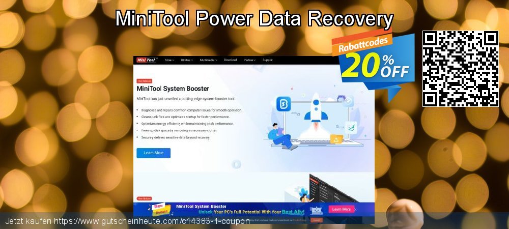 MiniTool Power Data Recovery ausschließlich Sale Aktionen Bildschirmfoto