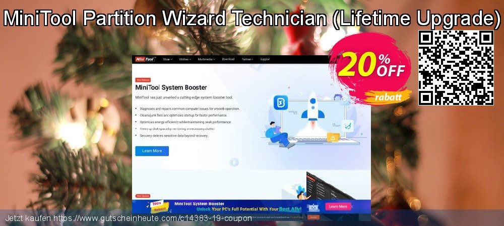 MiniTool Partition Wizard Technician - Lifetime Upgrade  aufregenden Nachlass Bildschirmfoto