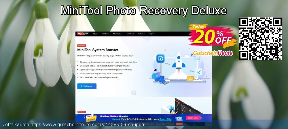 MiniTool Photo Recovery Deluxe uneingeschränkt Außendienst-Promotions Bildschirmfoto