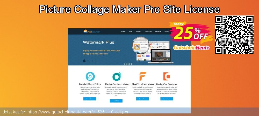 Picture Collage Maker Pro Site License aufregenden Verkaufsförderung Bildschirmfoto