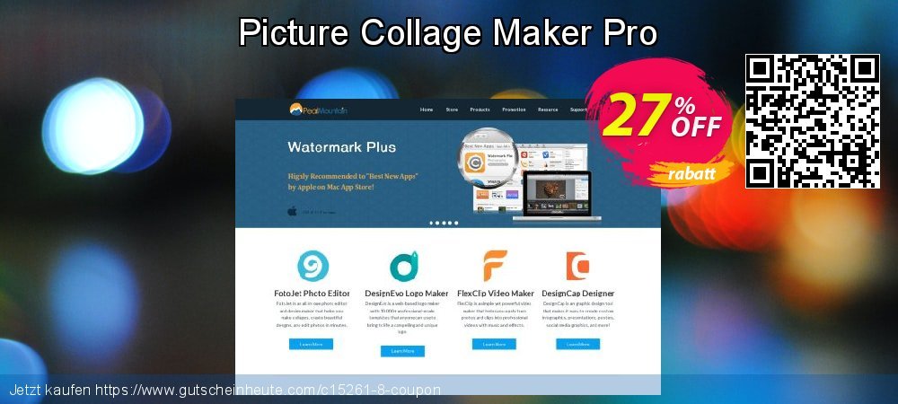 Picture Collage Maker Pro formidable Beförderung Bildschirmfoto