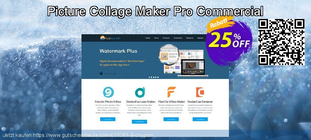 Picture Collage Maker Pro Commercial verwunderlich Sale Aktionen Bildschirmfoto