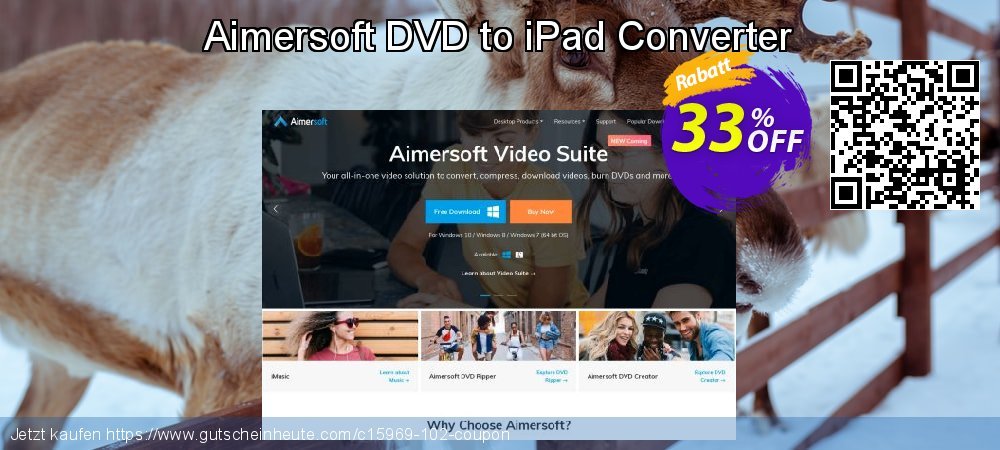Aimersoft DVD to iPad Converter faszinierende Nachlass Bildschirmfoto