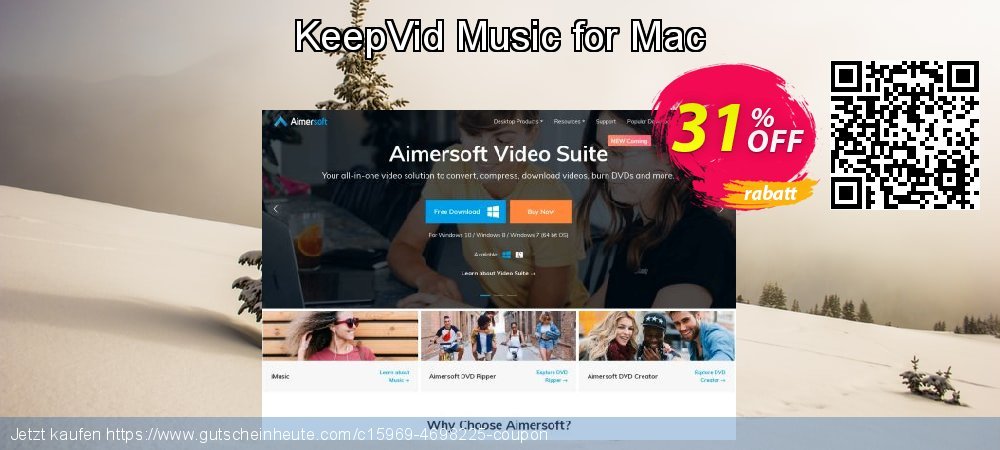 KeepVid Music for Mac toll Nachlass Bildschirmfoto