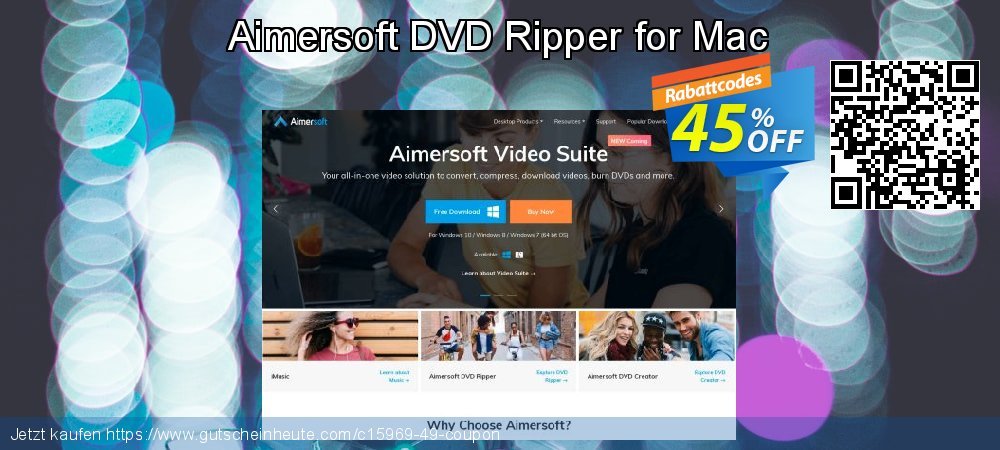 Aimersoft DVD Ripper for Mac geniale Disagio Bildschirmfoto