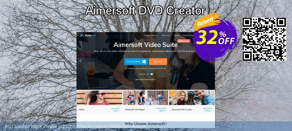 Aimersoft DVD Creator genial Ausverkauf Bildschirmfoto