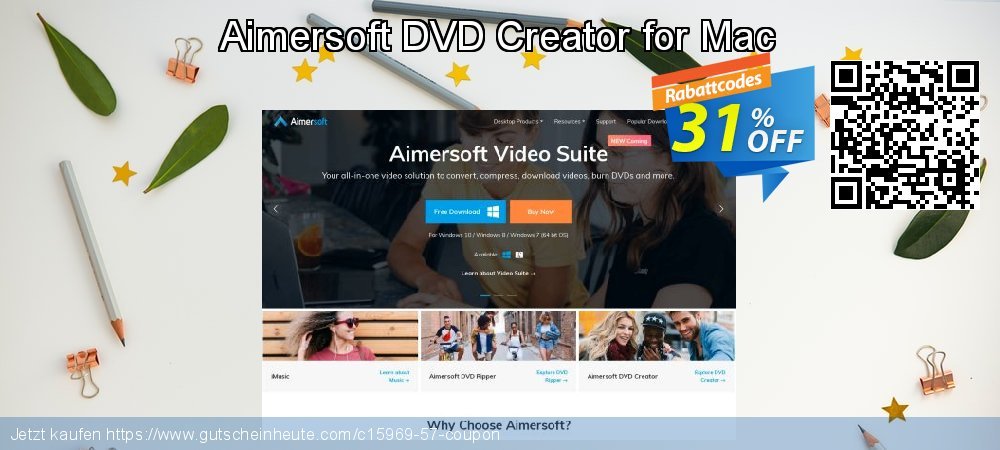 Aimersoft DVD Creator for Mac besten Rabatt Bildschirmfoto