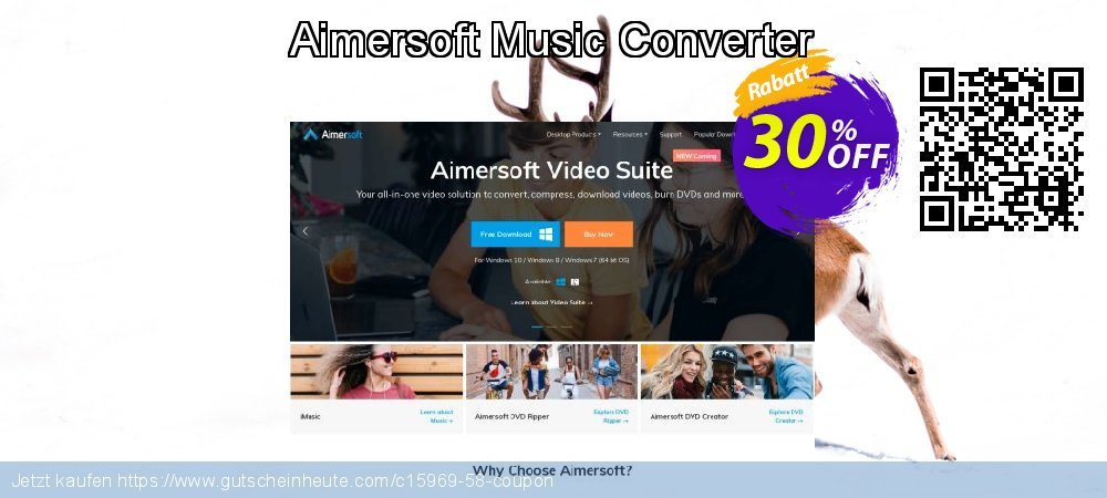 Aimersoft Music Converter Sonderangebote Ermäßigungen Bildschirmfoto