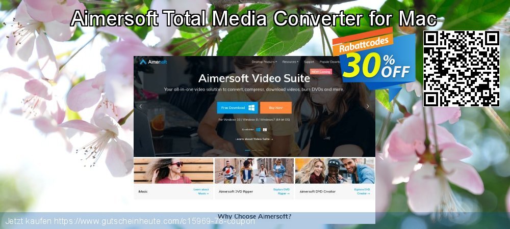 Aimersoft Total Media Converter for Mac umwerfenden Promotionsangebot Bildschirmfoto