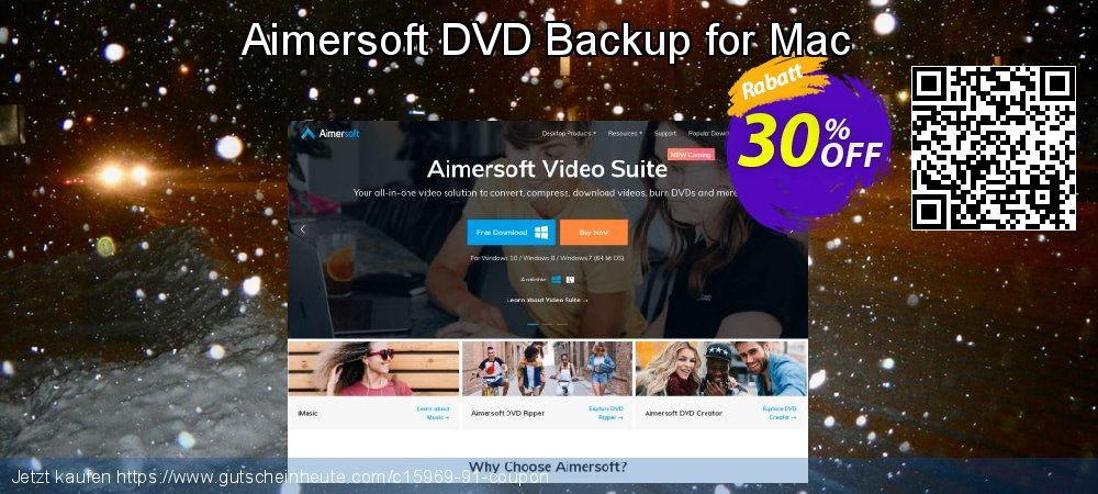 Aimersoft DVD Backup for Mac unglaublich Rabatt Bildschirmfoto