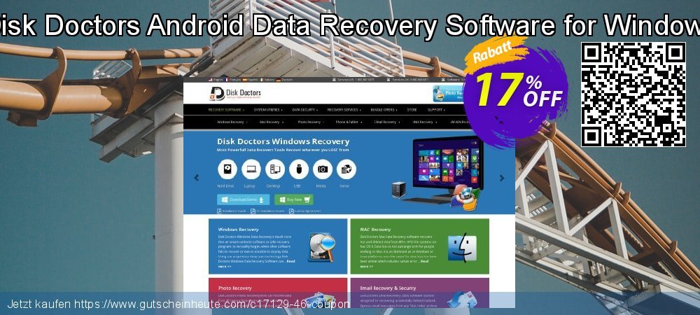 Disk Doctors Android Data Recovery Software for Windows faszinierende Beförderung Bildschirmfoto