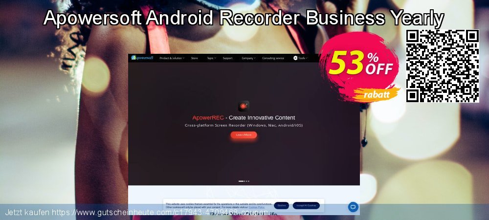 Apowersoft Android Recorder Business Yearly umwerfenden Angebote Bildschirmfoto