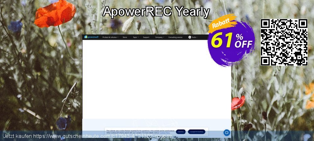 ApowerREC Yearly verwunderlich Diskont Bildschirmfoto